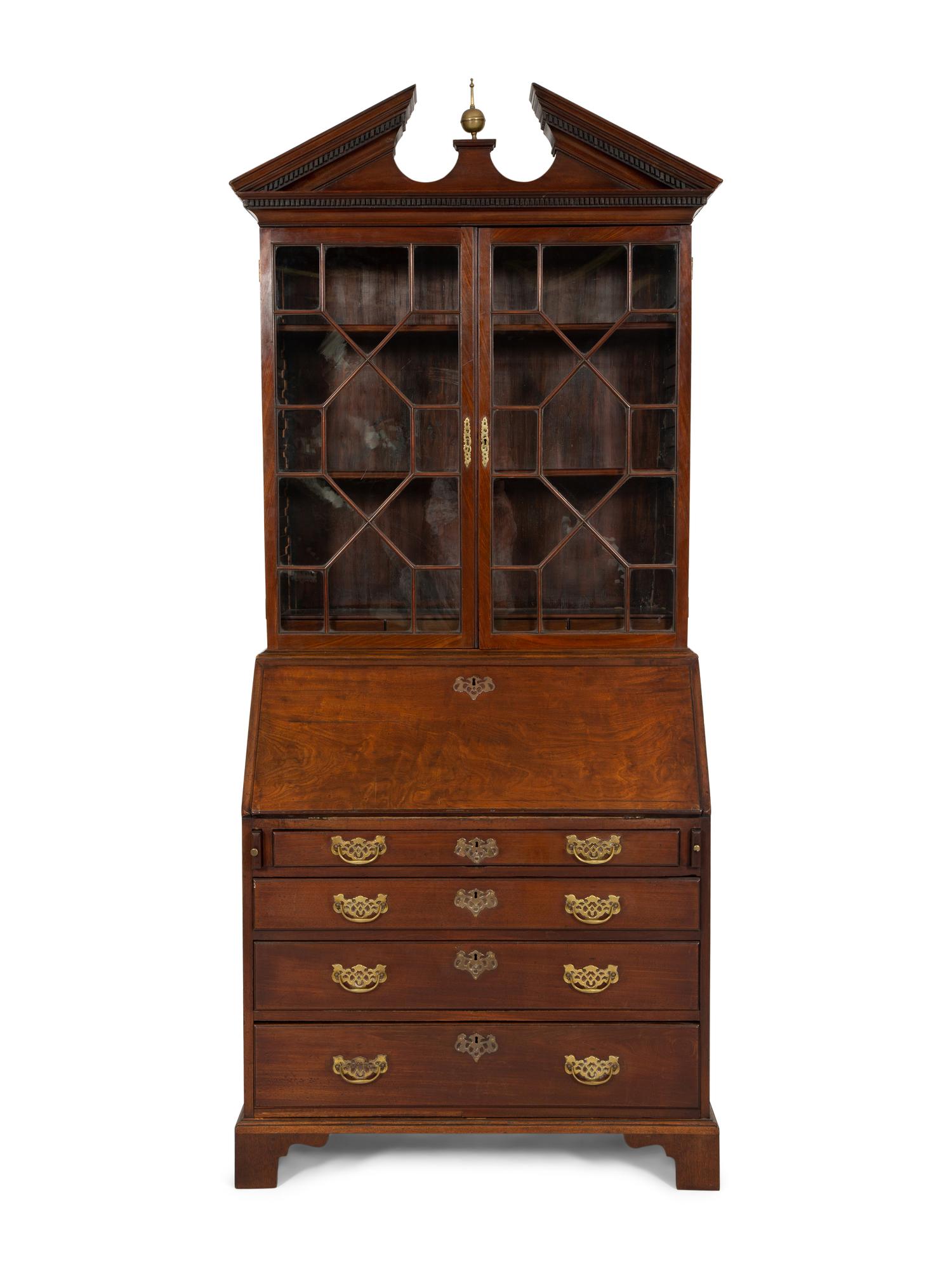 A George III Mahogany Secretary Desk