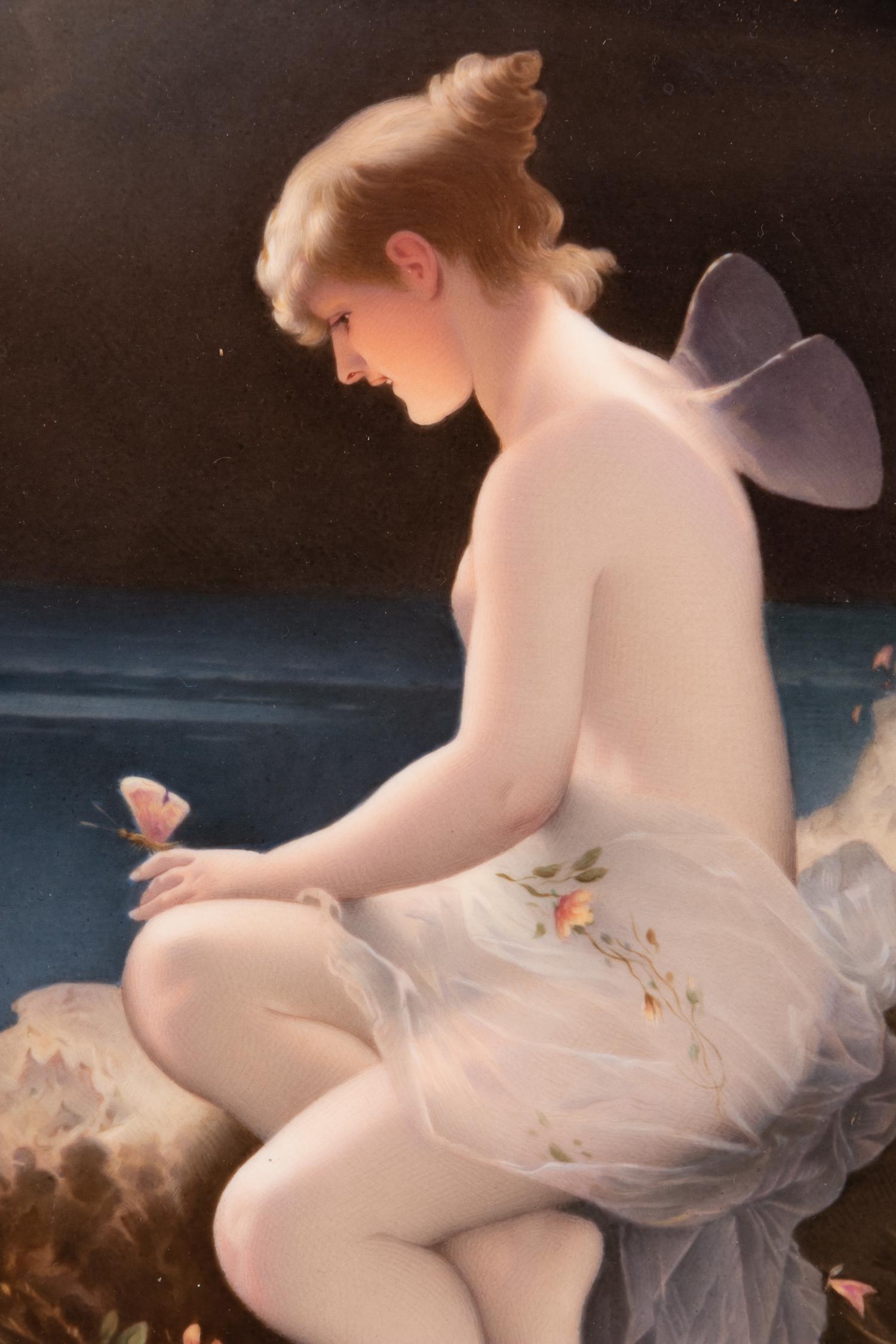 A Berlin (K.P.M.) Porcelain Plaque after Wilhelm Kray (German, 1828-1889)