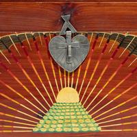 Painted Peyote Box, with Rattle