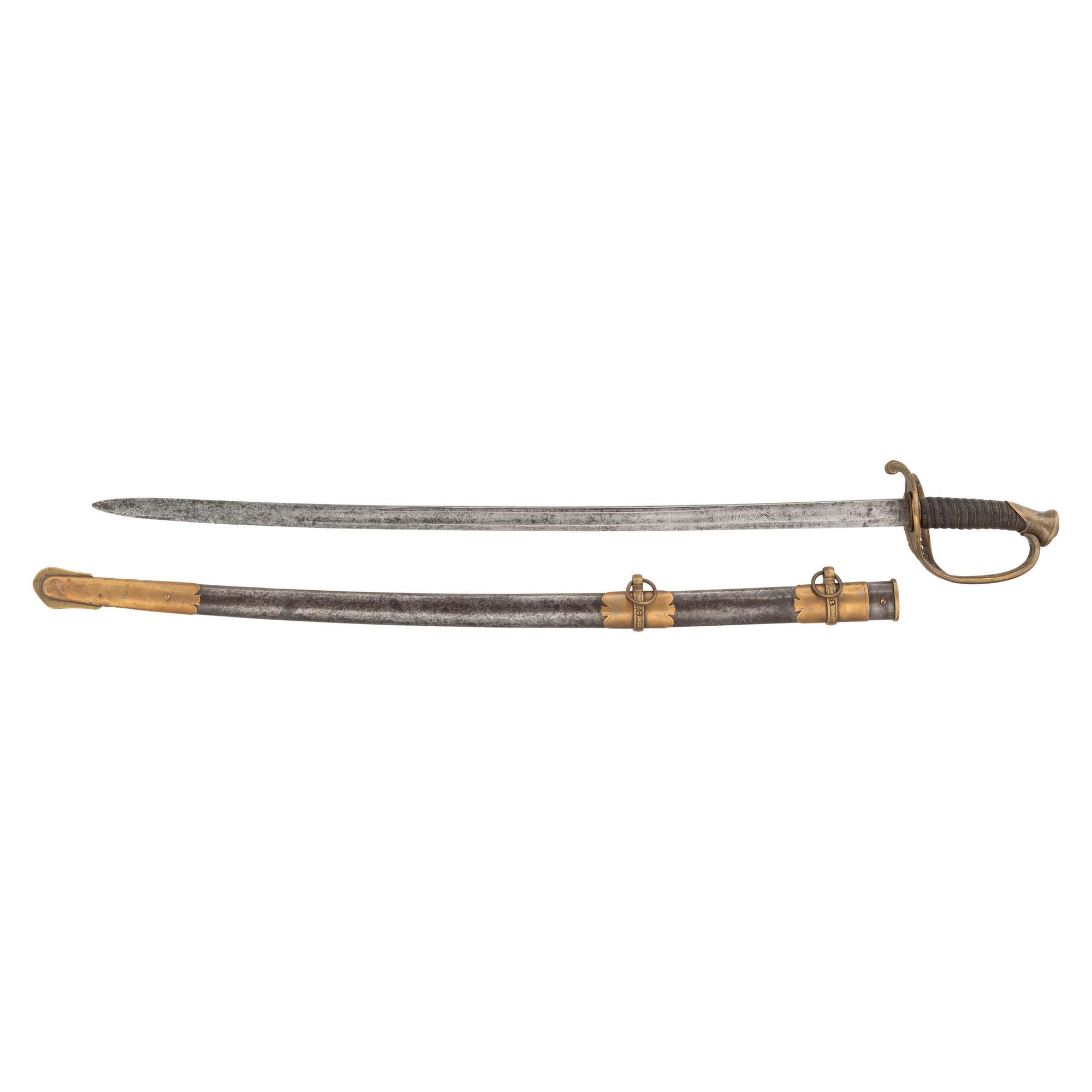 Imported US Model 1850 Staff & Field Officers Sword Retailer Marked by Staderman