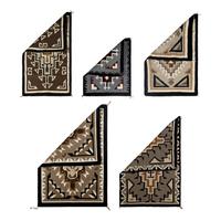 Navajo Two Grey Hills Weavings [Rugs]
