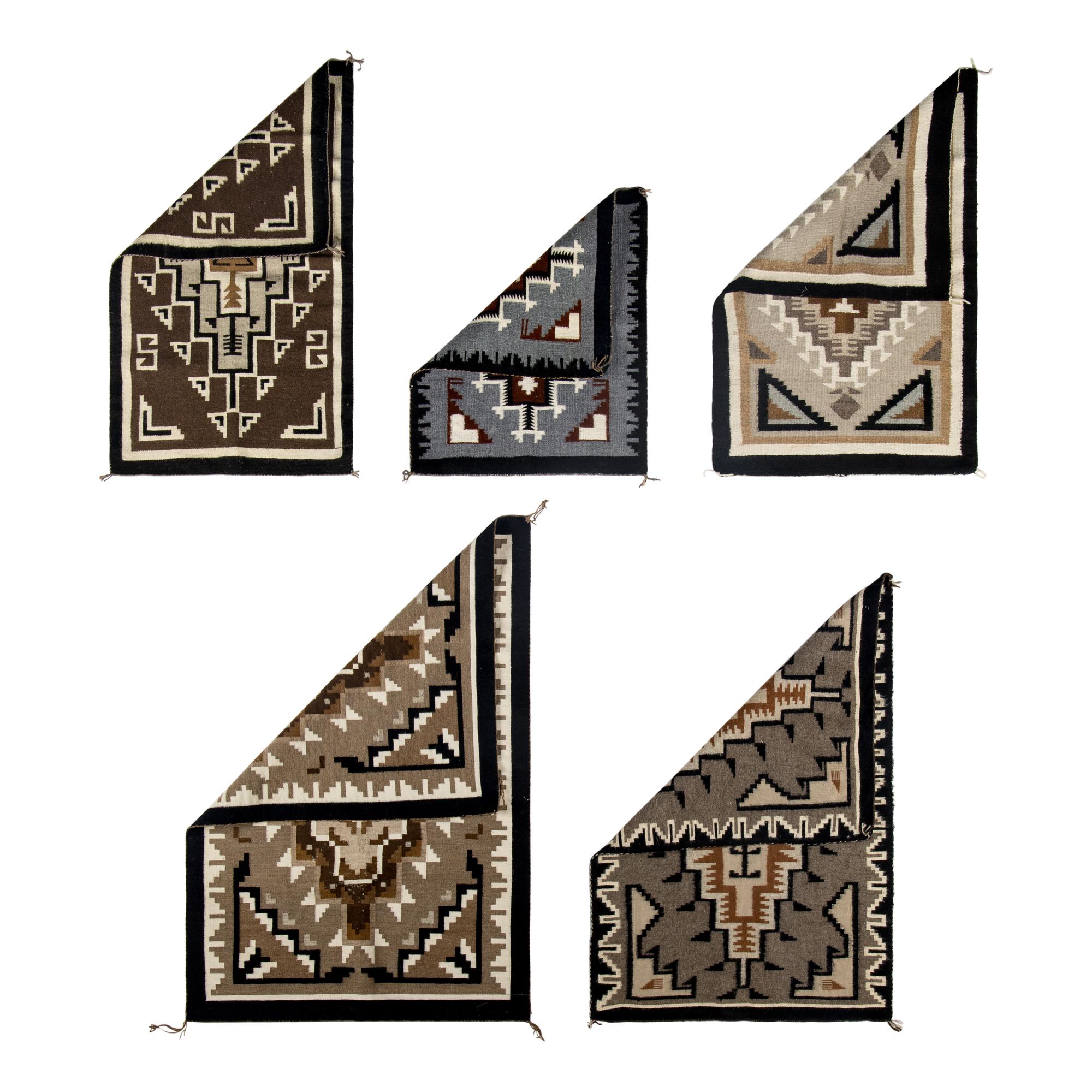 Navajo Two Grey Hills Weavings [Rugs]