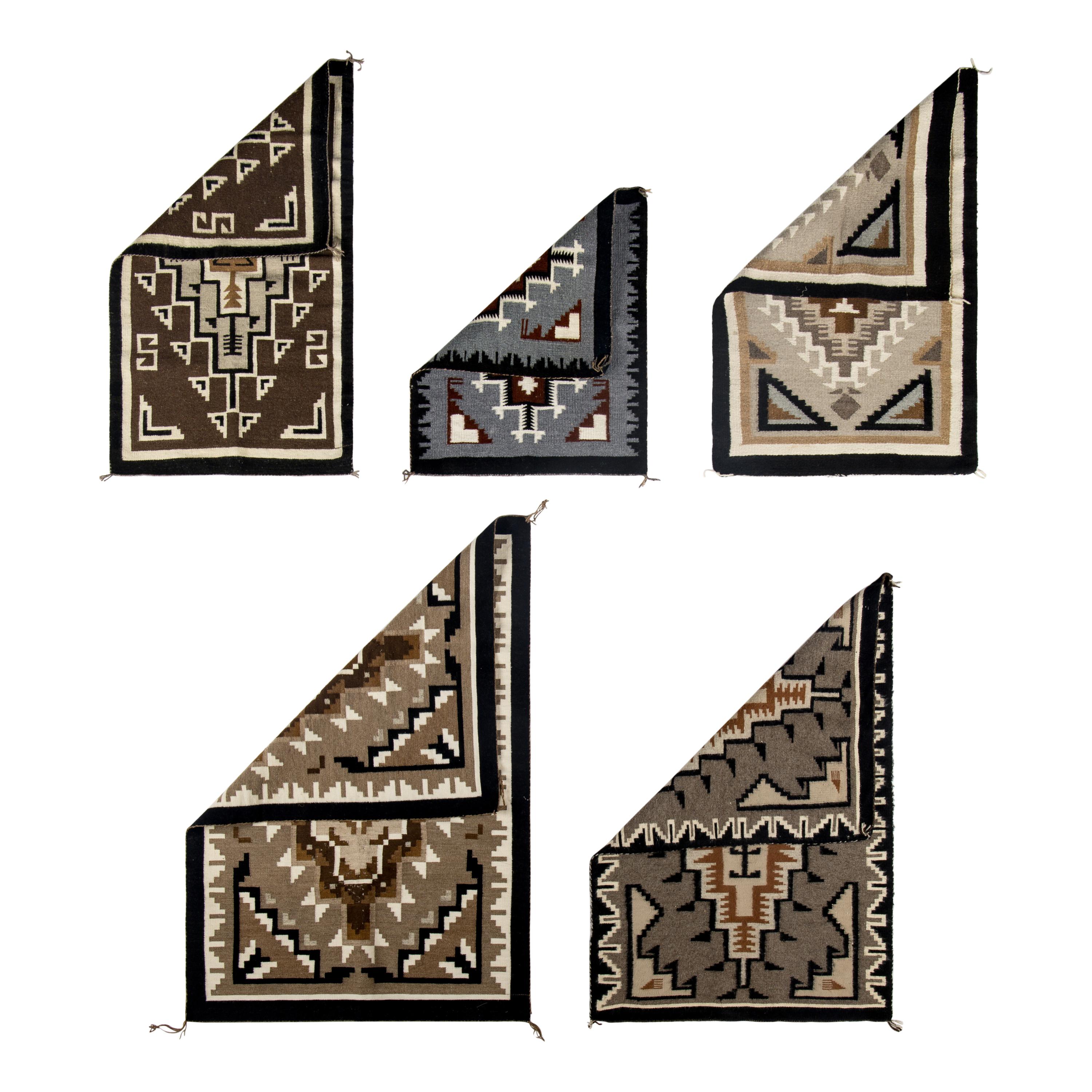Navajo Two Grey Hills Weavings [Rugs]