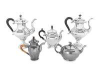A Group of Assorted Pewter Table Articles