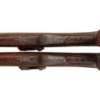 Pair of Austrian Percussion Target Pistols by Mathias Nowotny in Wien