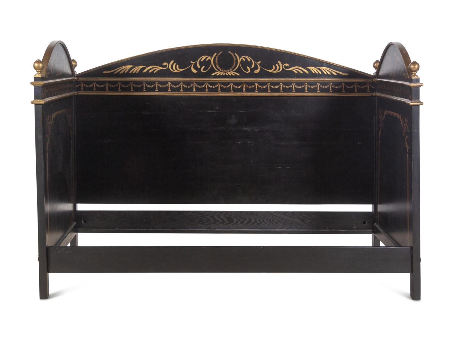 A Pair of Painted and Parcel Gilt Daybeds