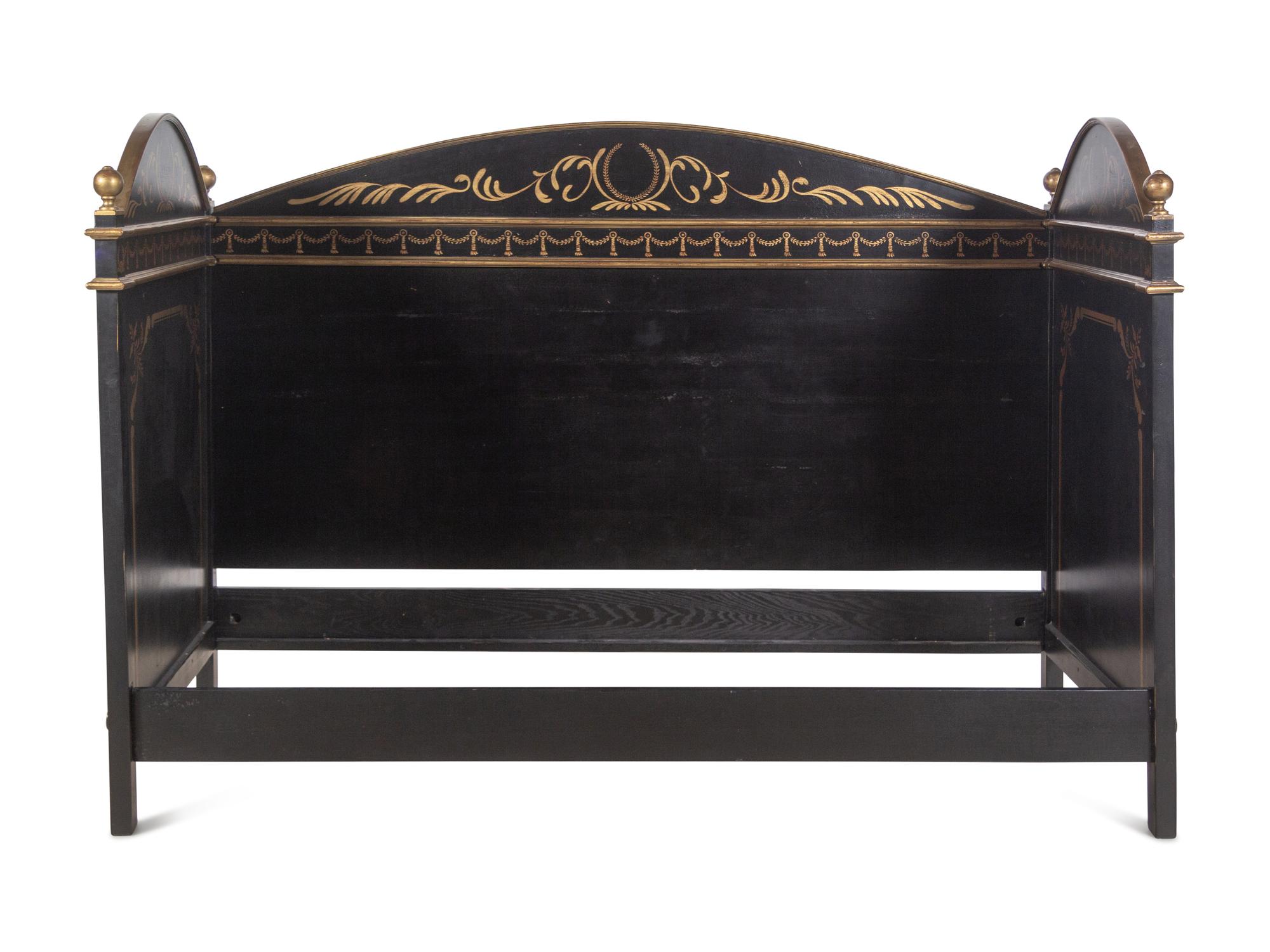 A Pair of Painted and Parcel Gilt Daybeds