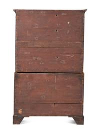 A George III Figured Mahogany Chest-on-Chest