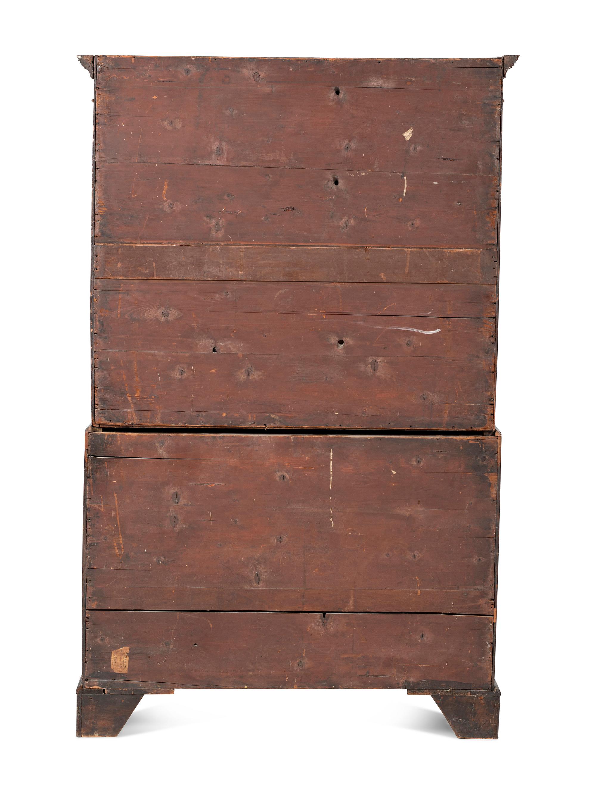 A George III Figured Mahogany Chest-on-Chest