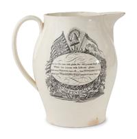 A Staffordshire Creamware Jug Made for the American Market