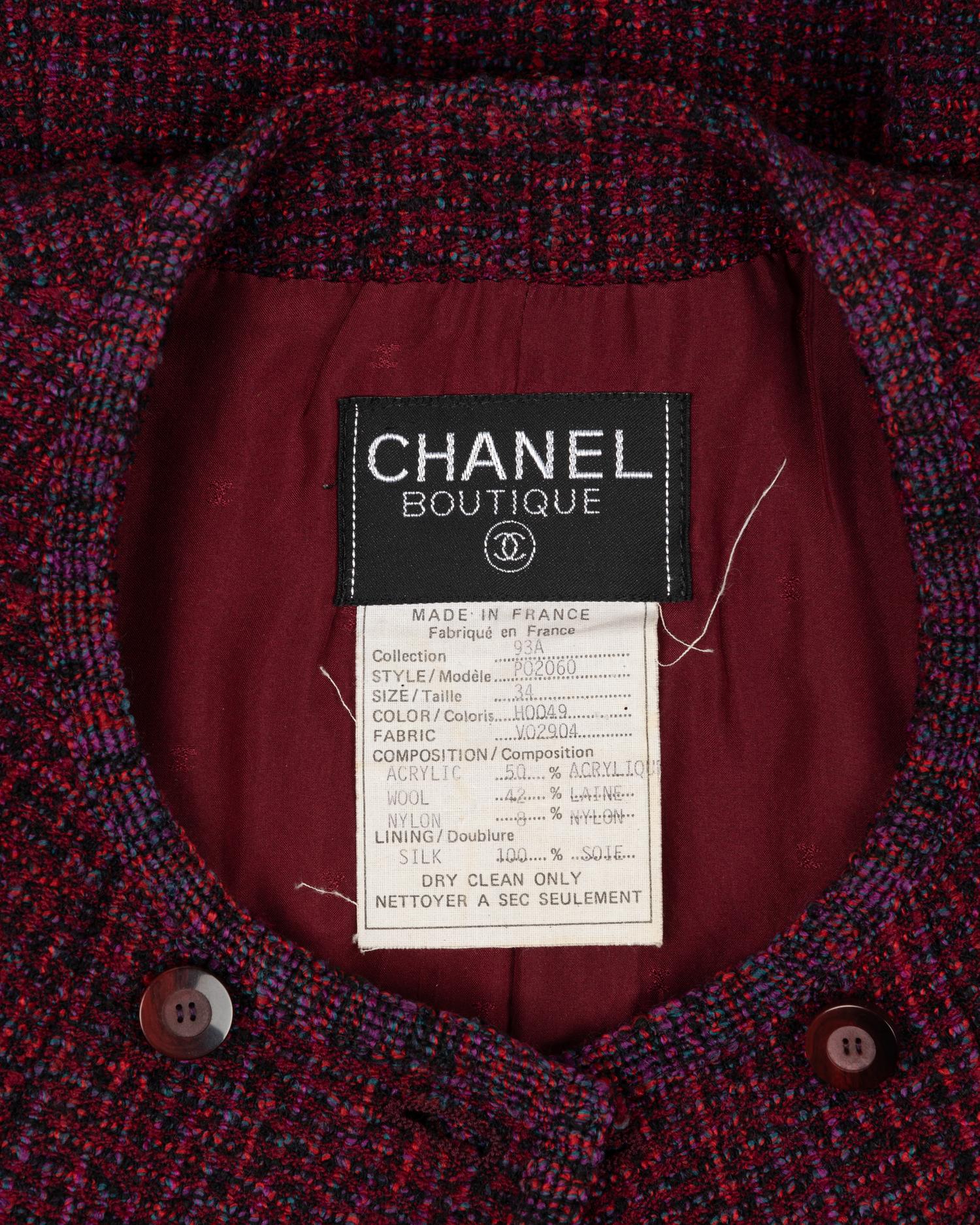Chanel Wool Double Breasted Jacket, Fall 1993