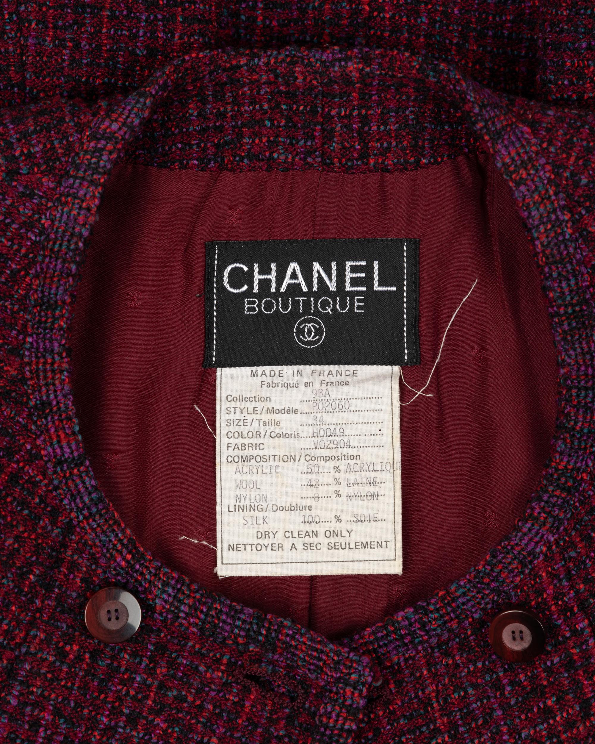 Chanel Wool Double Breasted Jacket, Fall 1993