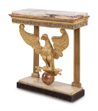 A Swedish Giltwood Marble-Top Pier Table