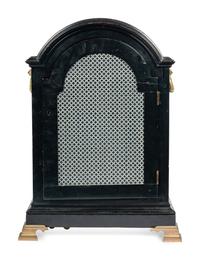 A George III Ebonized and Brass Mounted Bracket Clock