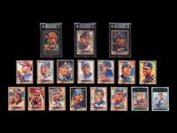 A Group of 18 1998 and 1999 Donruss Diamond Kings Signed Autograph Baseball Cards,