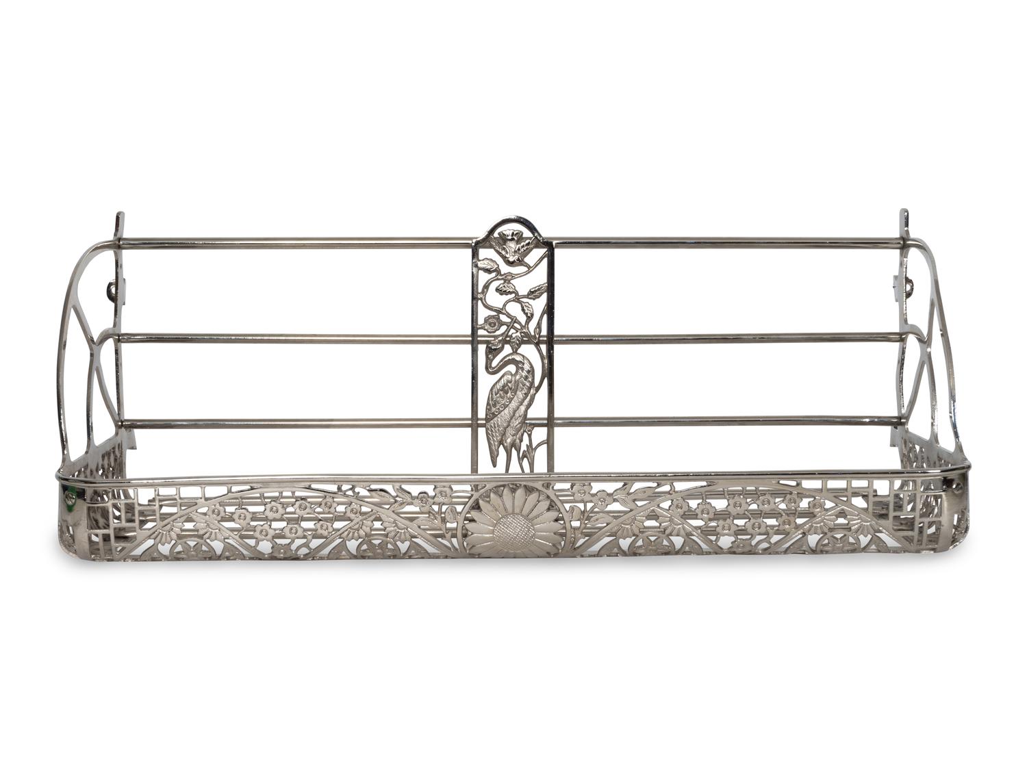 An Aesthetic Movement Gilt Brass Pullman Railroad Car Luggage Rack