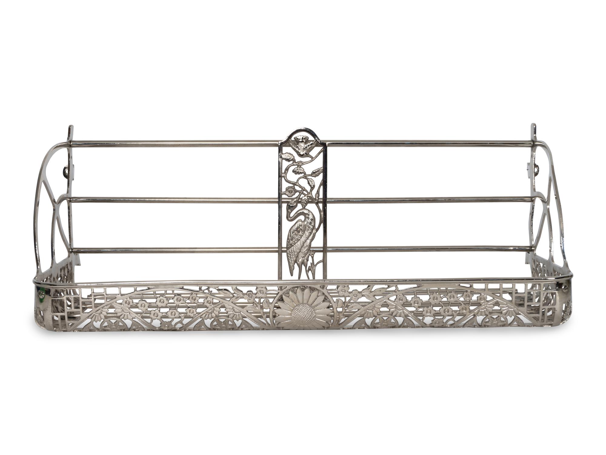 An Aesthetic Movement Gilt Brass Pullman Railroad Car Luggage Rack