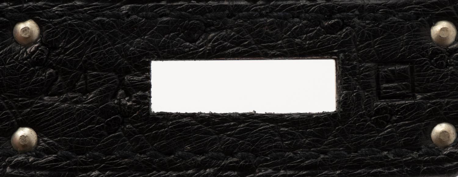 Hermès Kelly 25 in Ardoise Ostrich, 2001