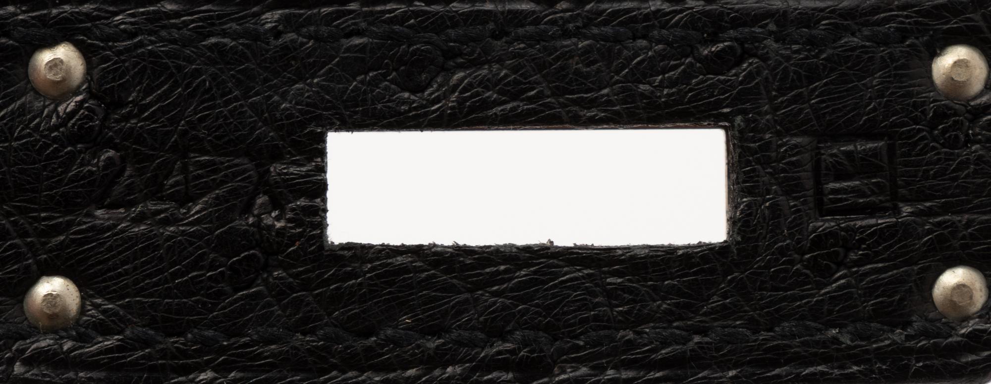 Hermès Kelly 25 in Ardoise Ostrich, 2001