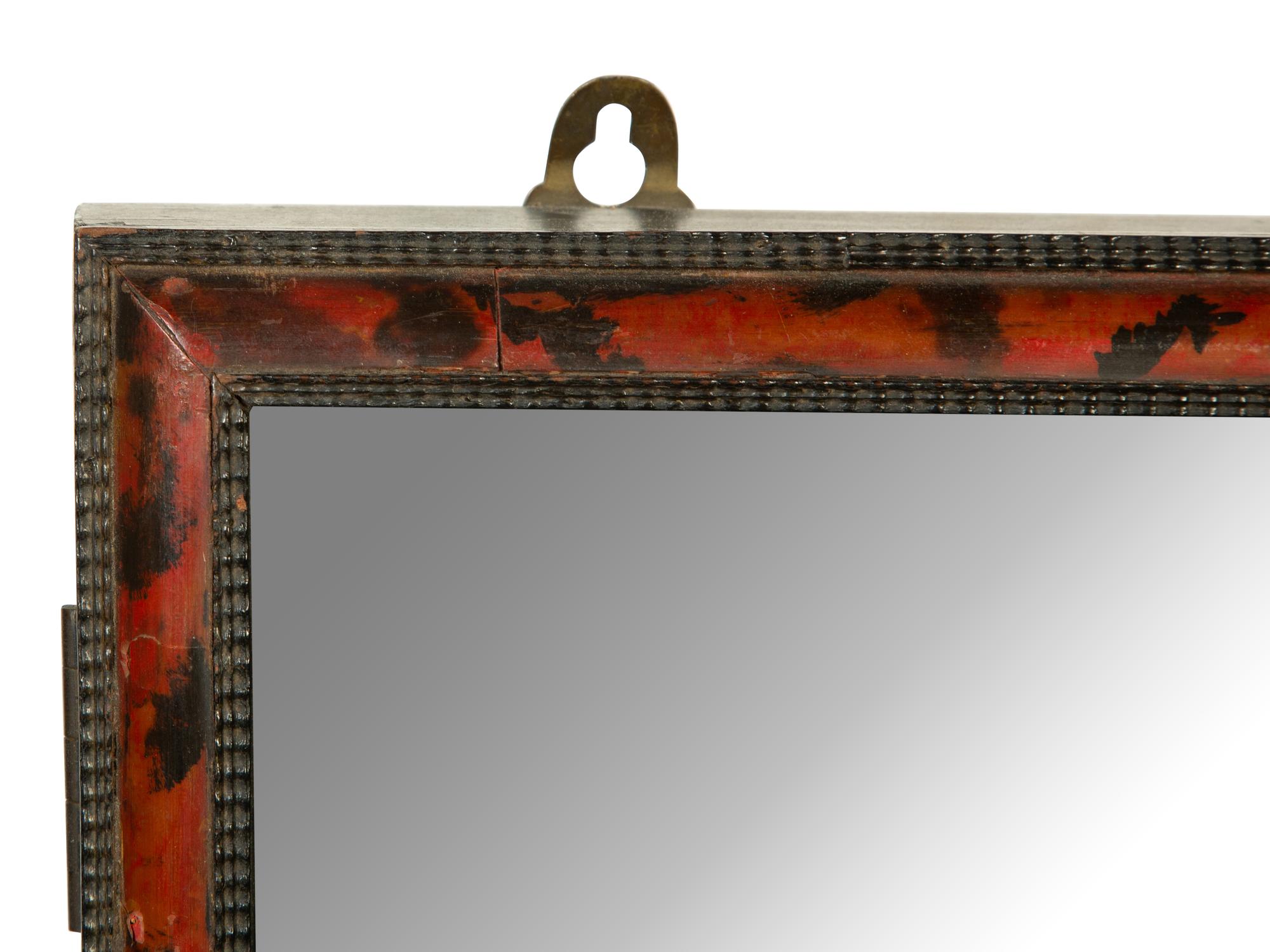 A Flemish Tortoise Shell-Framed Hanging Vitrine
