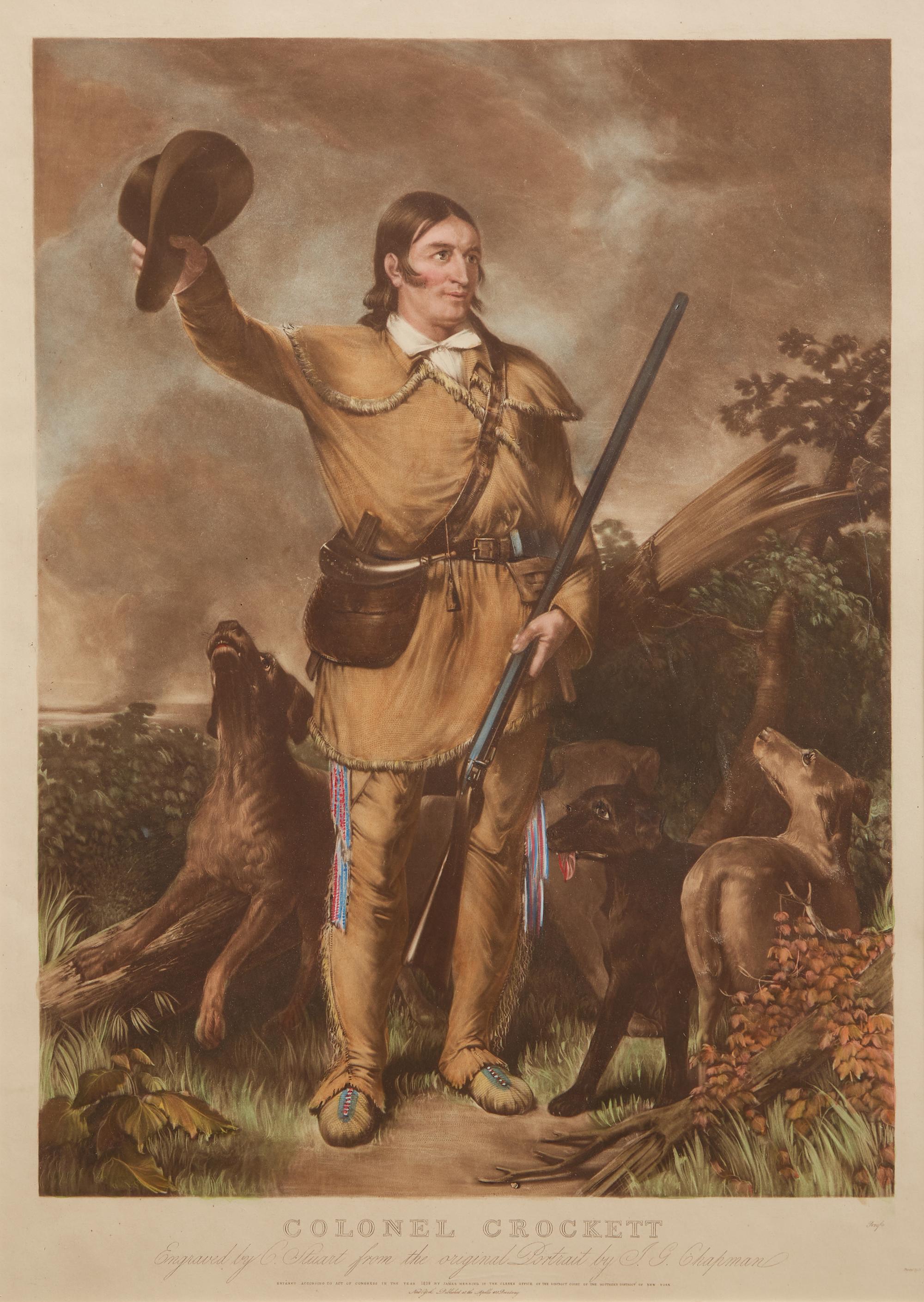 [Crockett, Davy] Chapman, J(ohn). G(adsby). Colonel Crockett