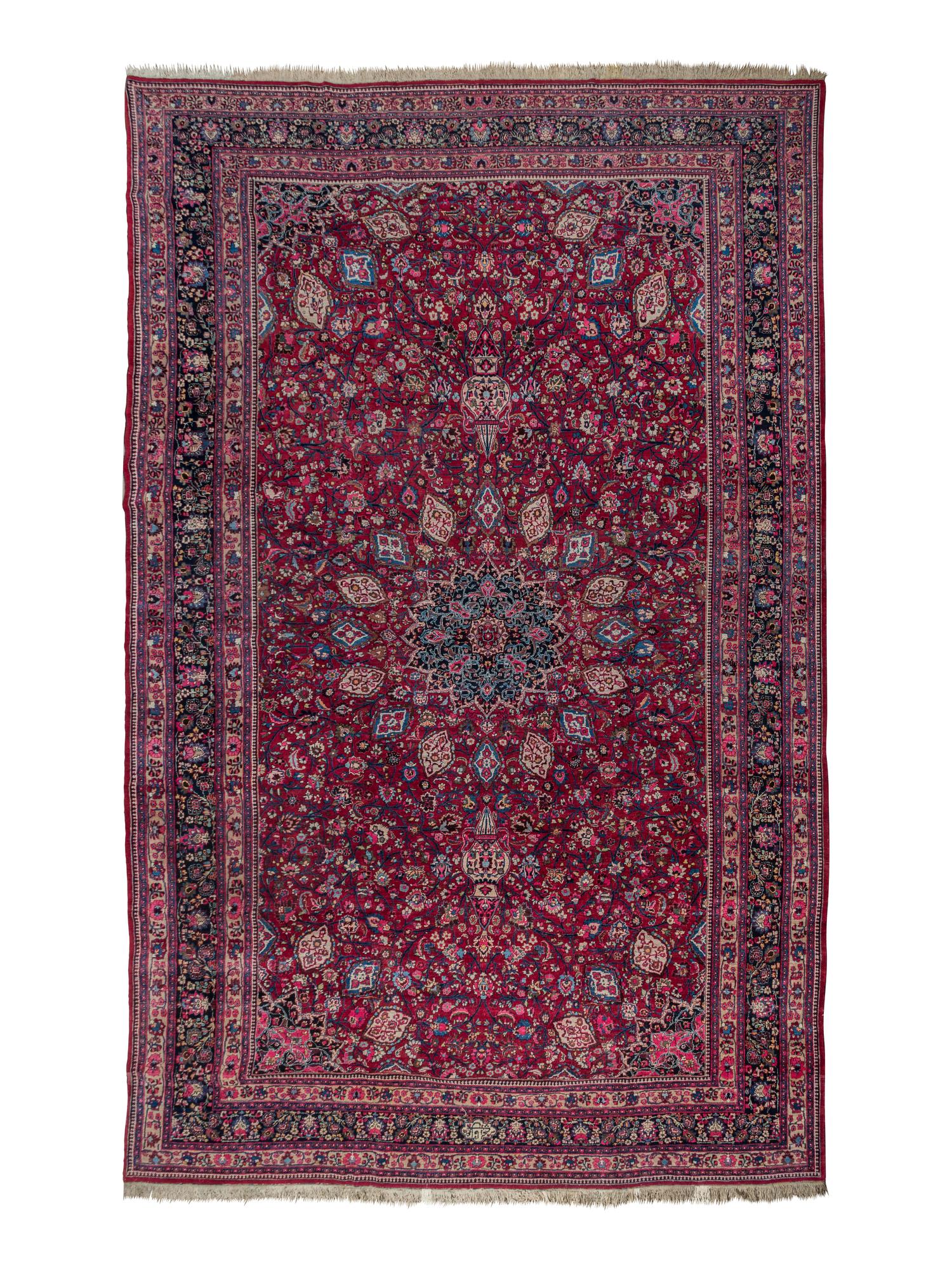 A Meshed Wool Rug