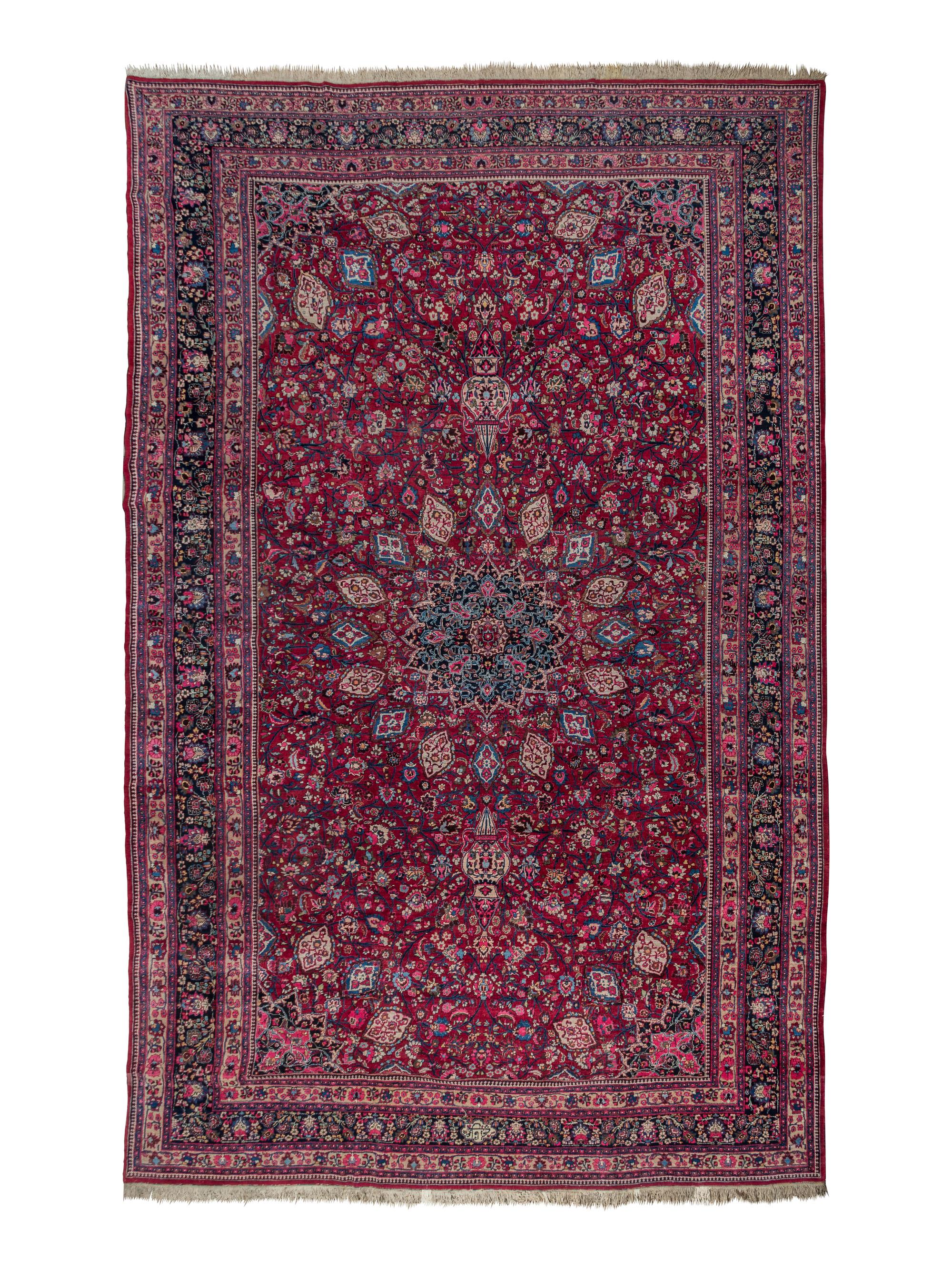 A Meshed Wool Rug