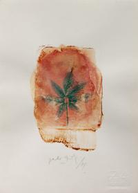 A pair of works (Il Corpo Deli Autoritratto , 1983; Untitled (leaf) , 1984)