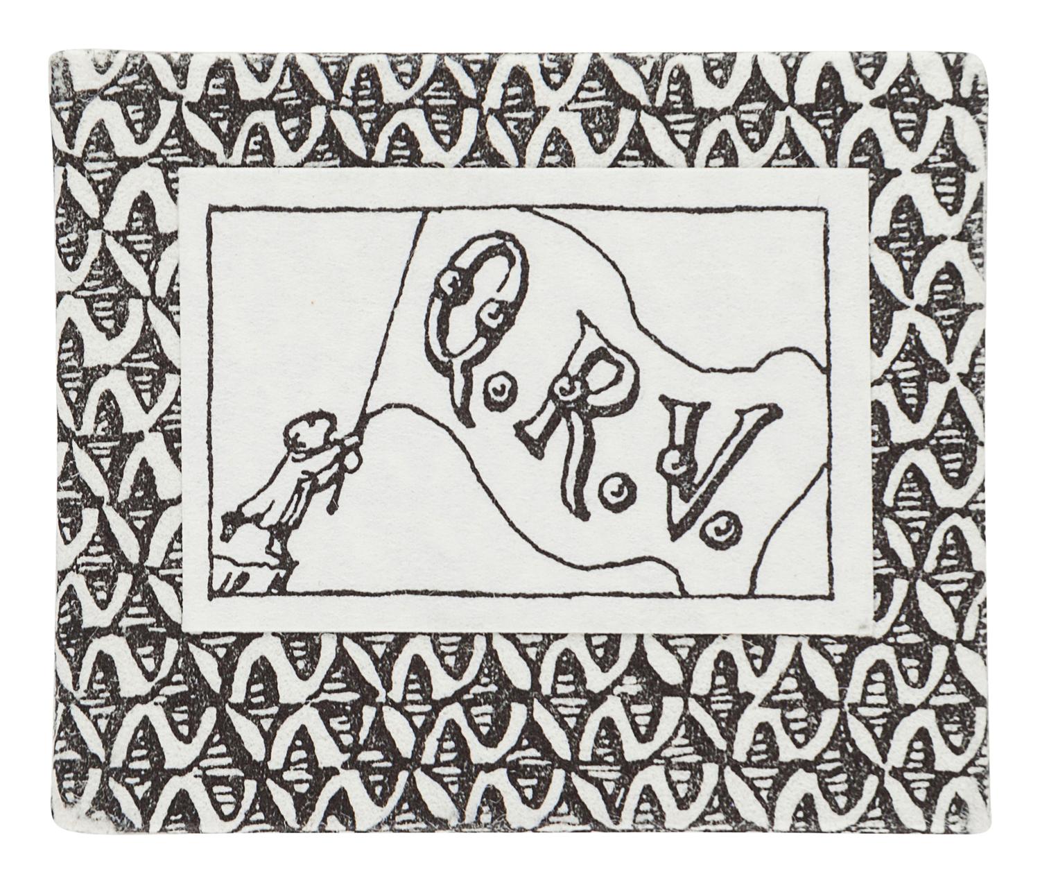[MINIATURE BOOK]. GOREY, Edward (1925-2000). Q.R.V. Boston: Anne & David Bromer, 1989.