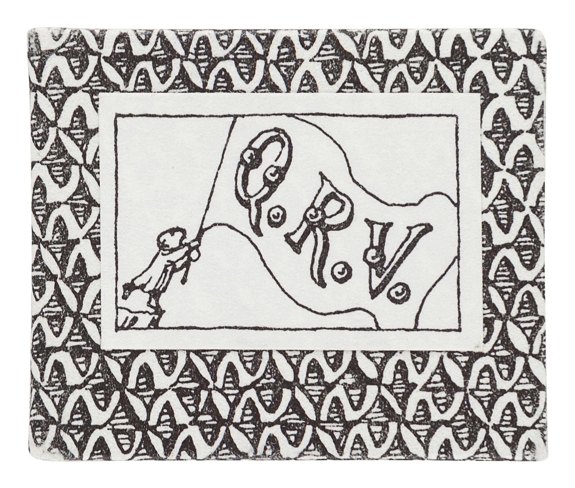 [MINIATURE BOOK]. GOREY, Edward (1925-2000). Q.R.V. Boston: Anne & David Bromer, 1989.