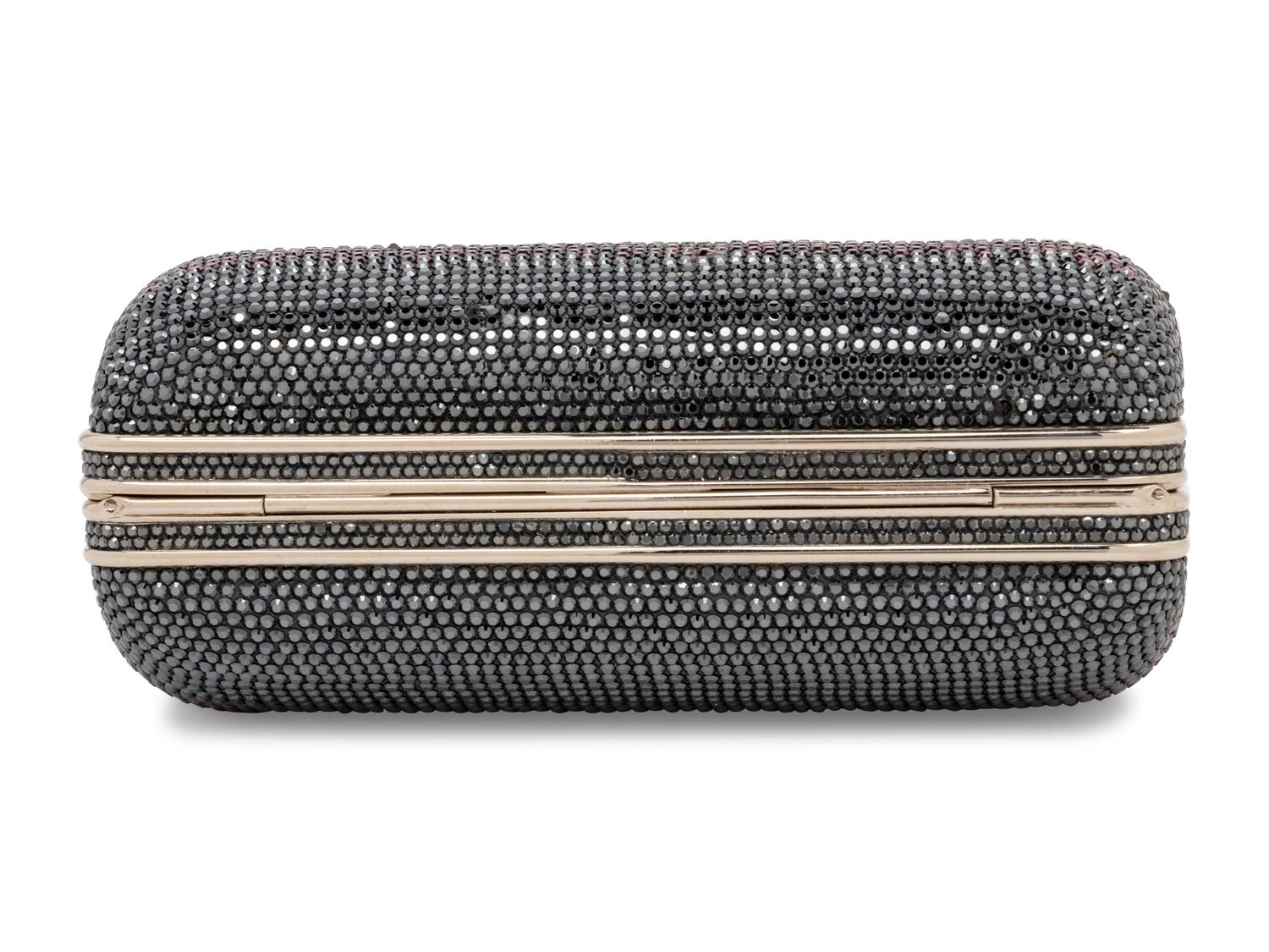 Judith Leiber Ombre Minaudière Silver-Tone Metal