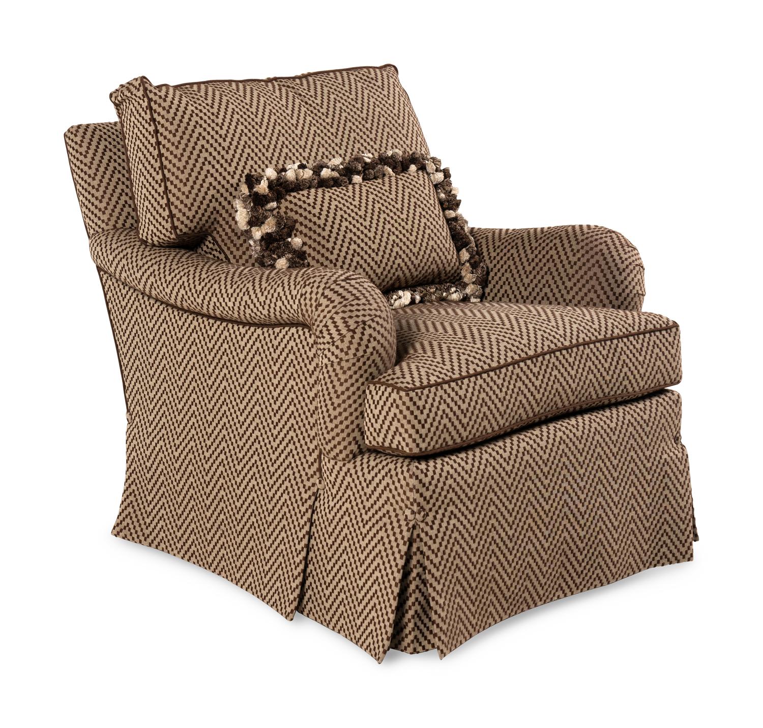 A George Smith Standard Armchair with Custom Upholstery