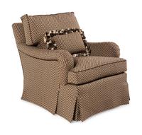 A George Smith Standard Armchair with Custom Upholstery