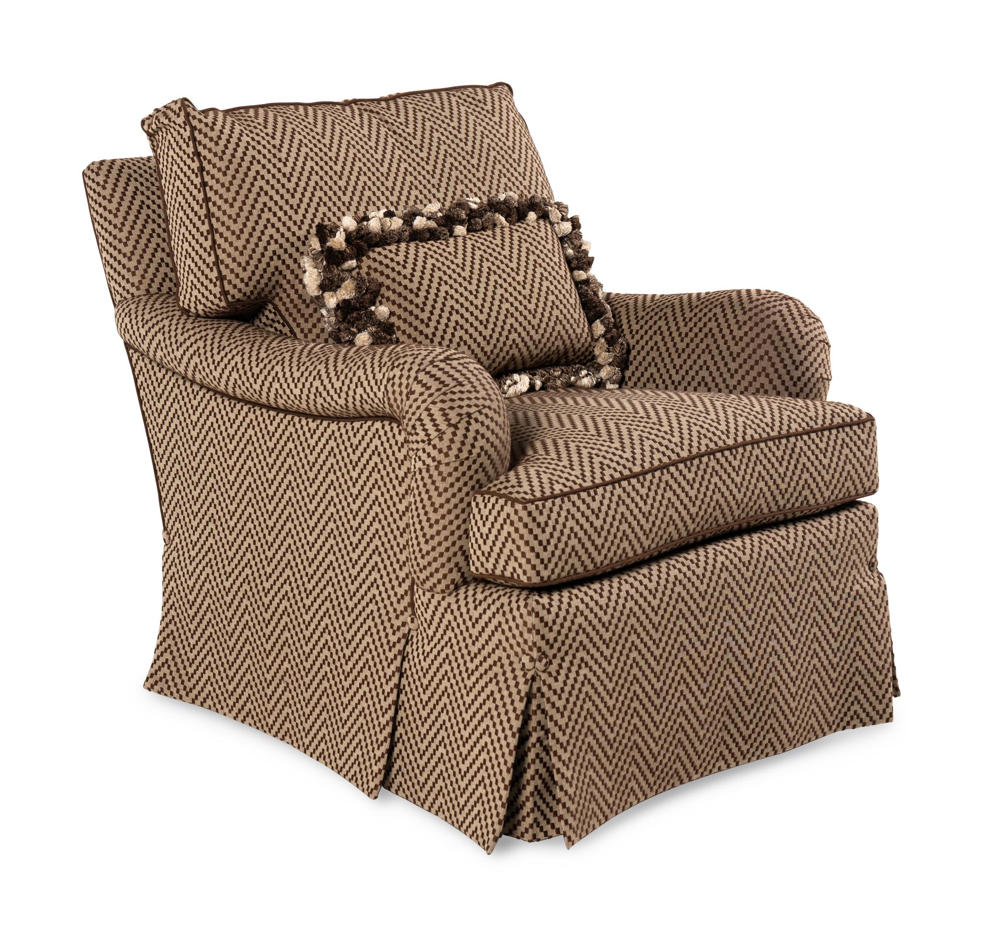 A George Smith Standard Armchair with Custom Upholstery