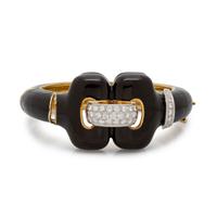 ENAMEL AND DIAMOND BANGLE BRACELET