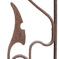 A Set of Six Wrought Iron Panels 23.5" W x .75" D x 89.5" H — Italy, 20th Century