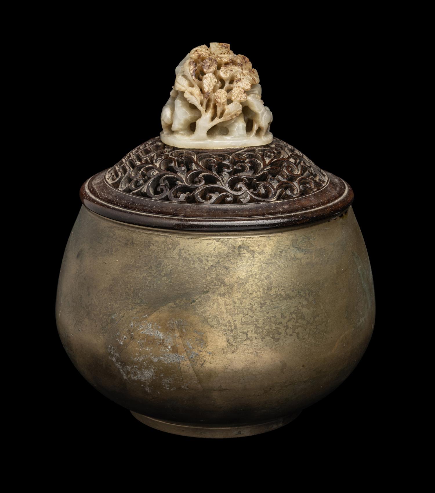 A Chinese Carved Jade Finial