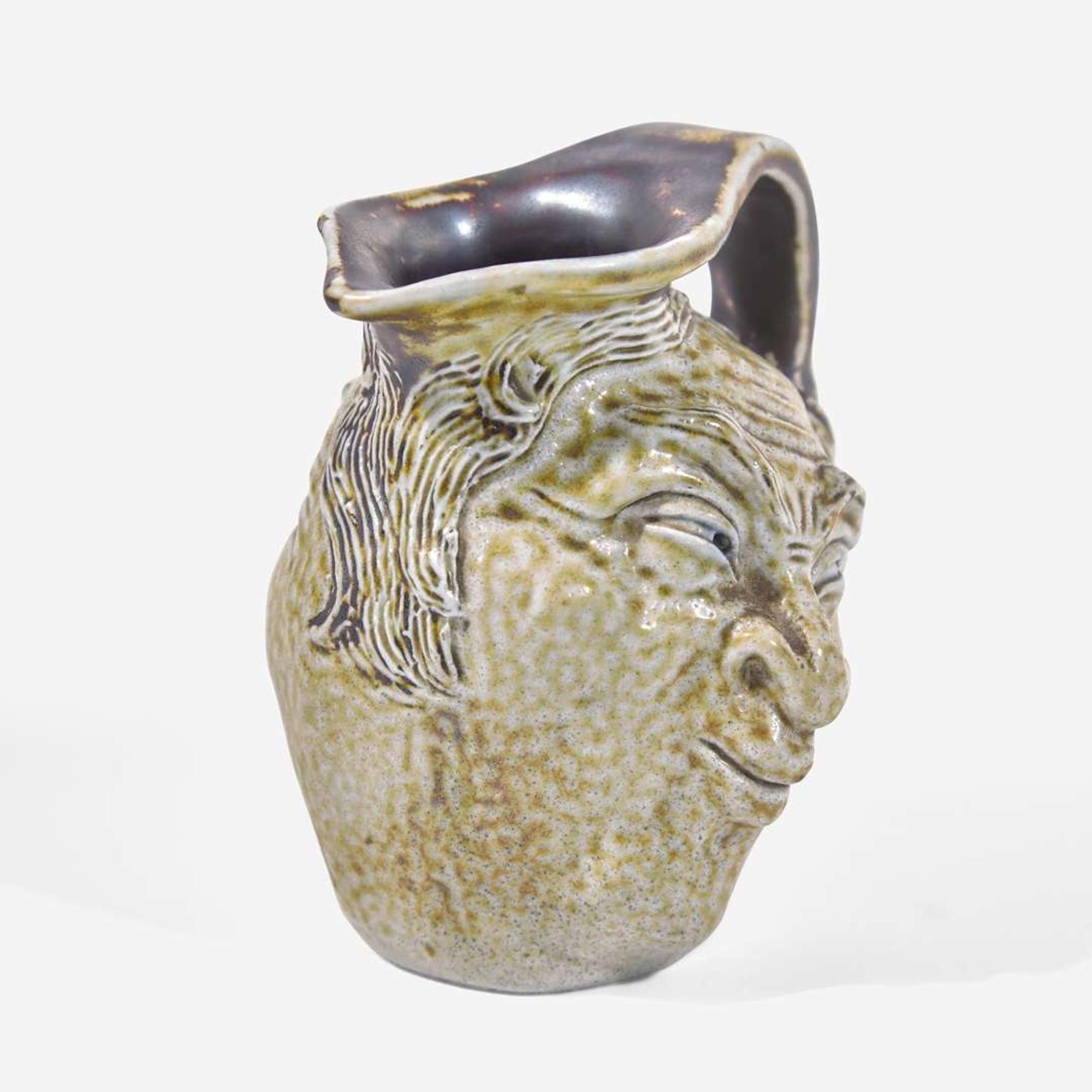 Martin Brothers (English, active 1873-1914) Double-Sided Face Jug, Martin Brothers, UK, circa 1900