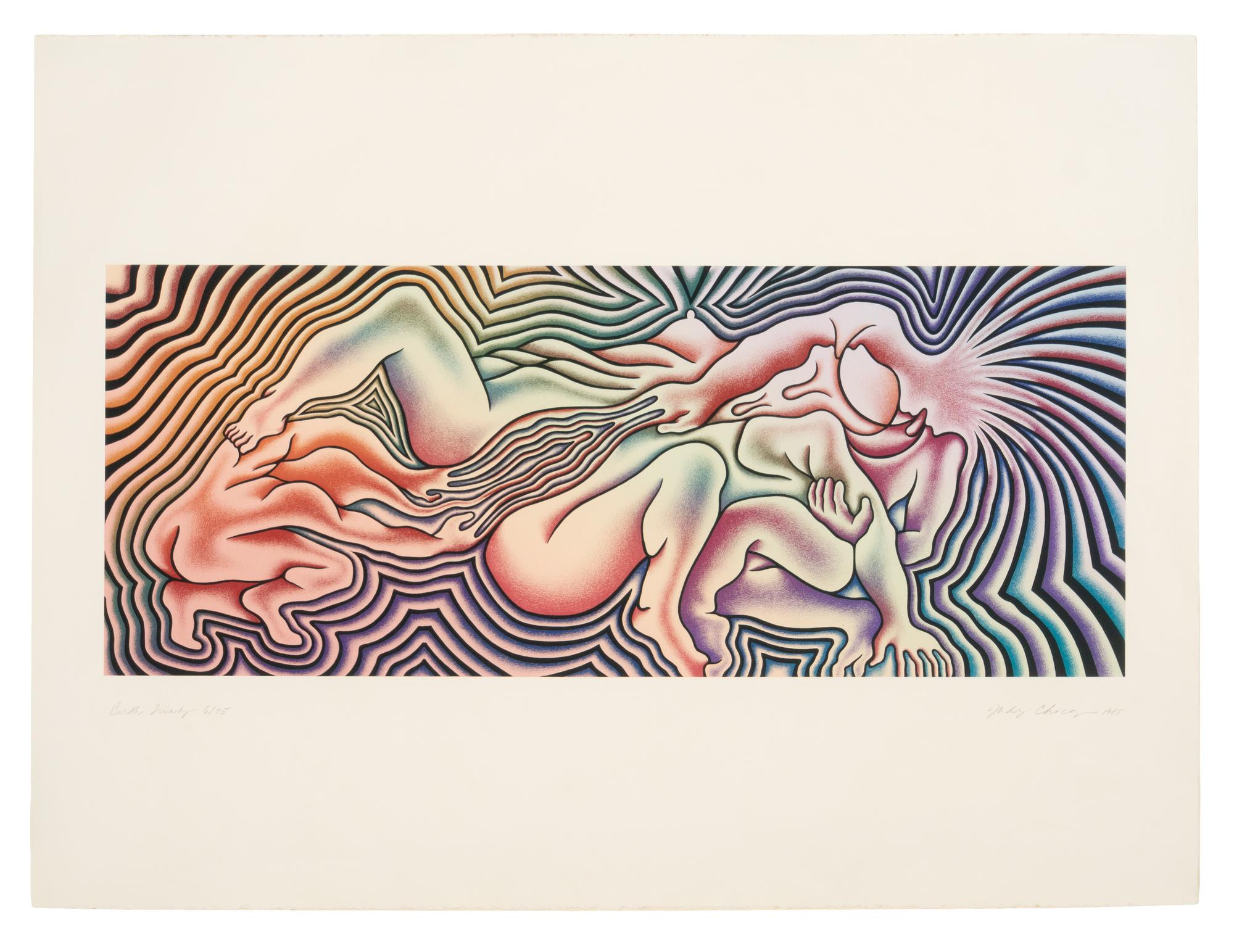 The Creation , Birth Tear/Tear , Birth Trinity , Guided by the Goddess , and Earth Birth (a group of 5 works from The Birth Project ), 1985