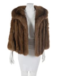 Alper Fur Brown Mink Coat, 1990-2000s