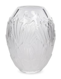 A Lalique Sandrift Vase