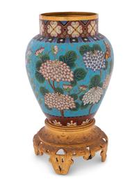 An Elkington & Co. Enameled Bronze Urn