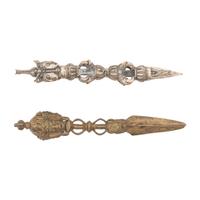 Two Tibetan Dorje Phurba Ritual Daggers