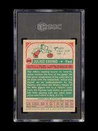 A 1972 Topps Julius Erving Rookie Basketball Card No. 195 (SGC 6.5 EX-NM+) and 1973 Topps All-Star Card No. 240 (SGC 6.5 EX-NM+)