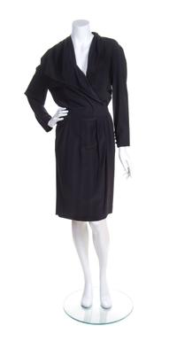 A Chanel Black Silk Dress,