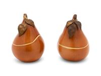 A Group of Ceramic Pear-form Lidded Boxes — 20TH CENTURY