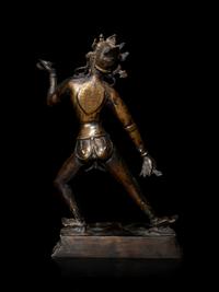 A Sino-Tibetan Bronze Figure of Vajrayogini
