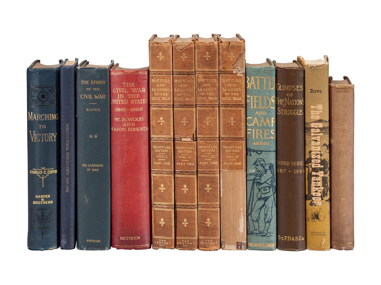 [CIVIL WAR]. General histories of the Civil War in 70+ volumes.