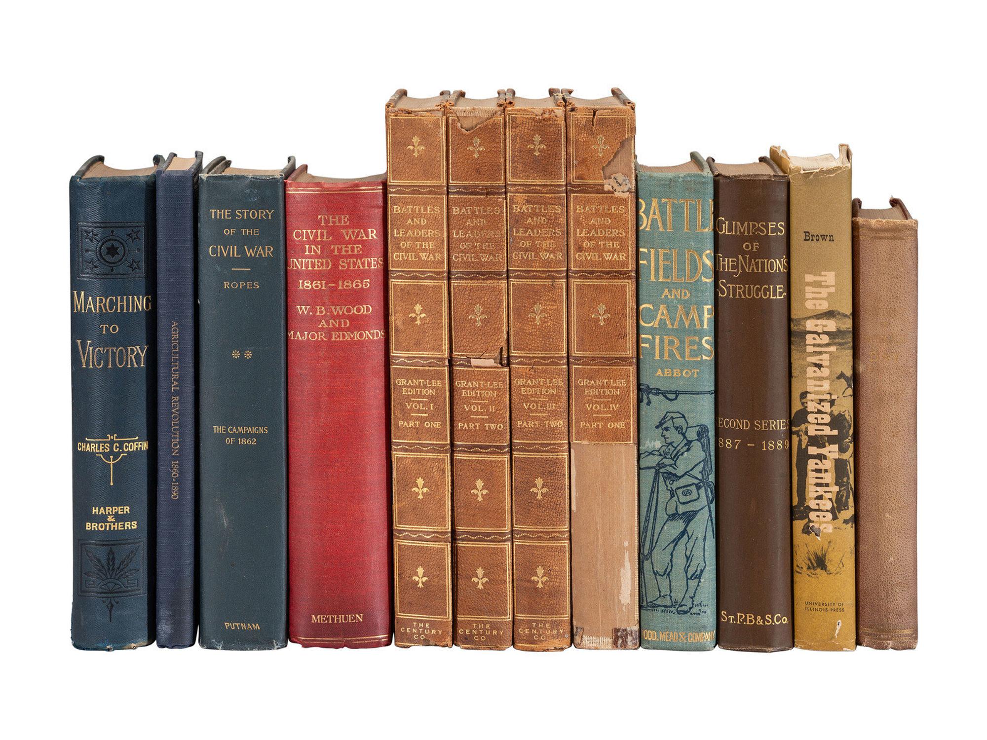 [CIVIL WAR]. General histories of the Civil War in 70+ volumes.