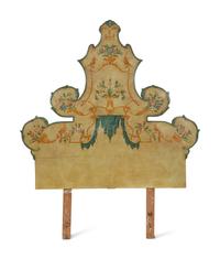 A Pair of Venetian Style Painted Headboards